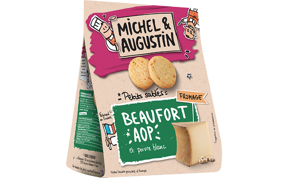 Petits sablés apéritifs au Beaufort AOP et poivre blanc
