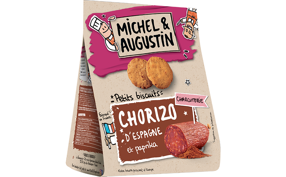 Petits biscuits apéritifs au chorizo et au paprika